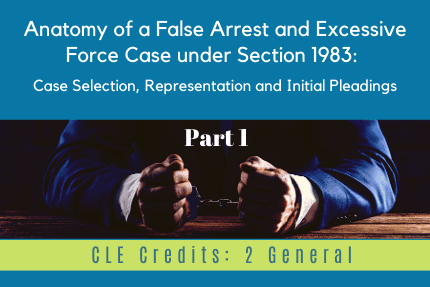 Anatomy of a False Arrest Part 1 CLE