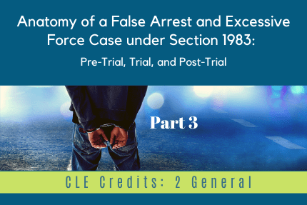 Anatomy of a False Arrest Part 3 CLE