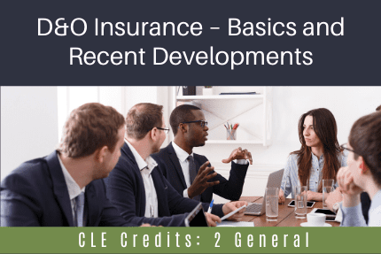 DandO Insurance CLE