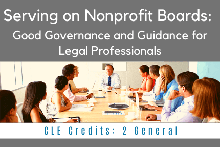 Serving on Nonprofit Boards CLE
