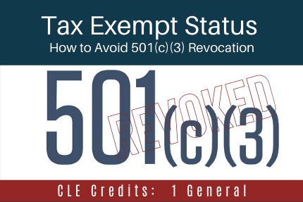Tax Exempt Status CLE