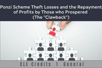 Ponzi Scheme Theft Losses CLE