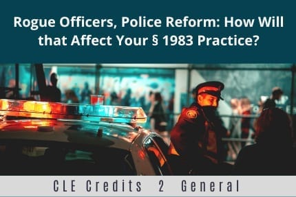 Rogue Officers Police Reform CLE