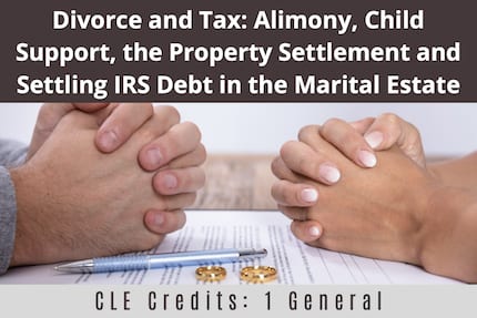 Divorce and Tax CLE Divorce and Tax CLE