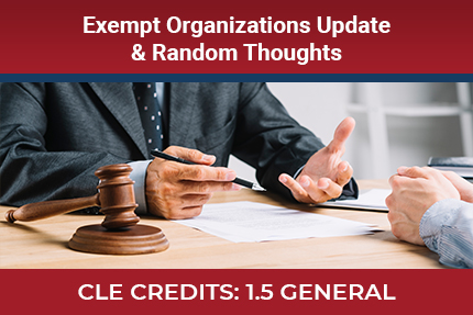 Excempt Organizations Update CLE