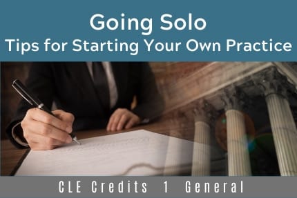 Going Solo CLE