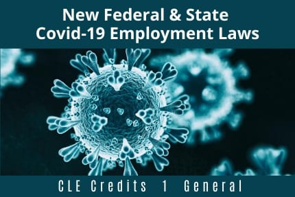 New Federal and State COVID19 Employment Laws CLE New Federal and State COVID19 Employment Laws CLE