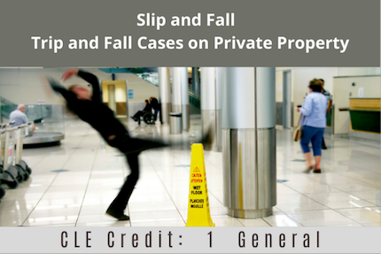 Slip and Fall CLE Slip and Fall CLE